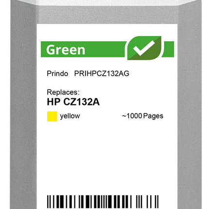 Prindo Green Gelb Druckerpatrone PRIHPCZ132AG