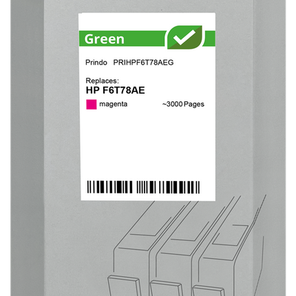 Prindo Green Magenta Druckerpatrone PRIHPF6T78AEG