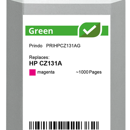 Prindo Green Magenta Druckerpatrone PRIHPCZ131AG