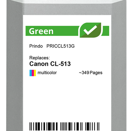 Prindo Green mehrere Farben Druckerpatrone PRICCL513G