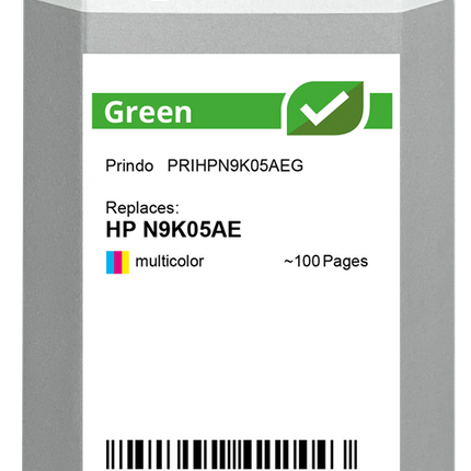 Prindo Green mehrere Farben Druckerpatrone PRIHPN9K05AEG