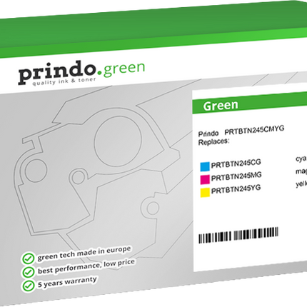 Prindo Green Multipack Cyan / Magenta / Gelb