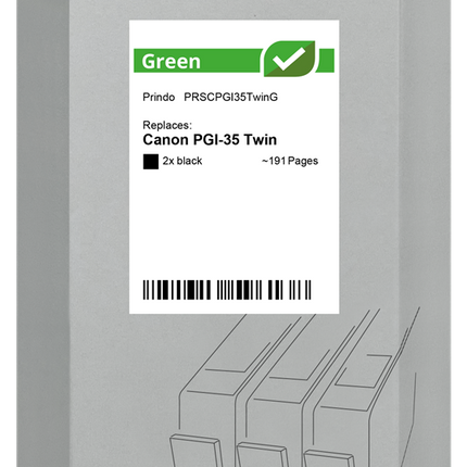 Prindo Green Multipack Schwarz (PRSCPGI35TwinG)
