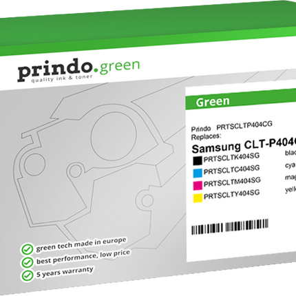 Prindo Green Multipack Schwarz / Cyan / Magenta / Gelb