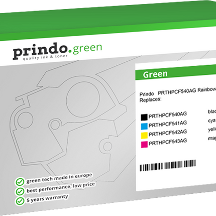 Prindo Green Schwarz / Cyan / Magenta / Gelb Value Pack