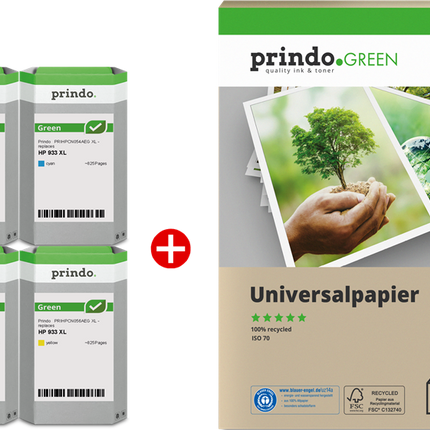 Prindo Green Schwarz / Cyan / Magenta / Gelb Value Pack PRSHPC2P42AEG MCVP
