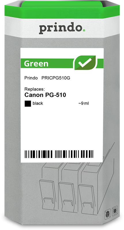 Prindo Green Schwarz Druckerpatrone PRICPG510G