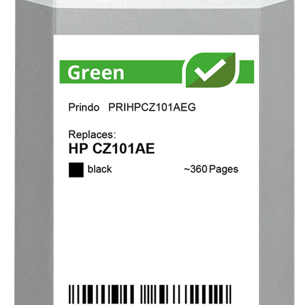 Prindo Green Schwarz Druckerpatrone PRIHPCZ101AEG