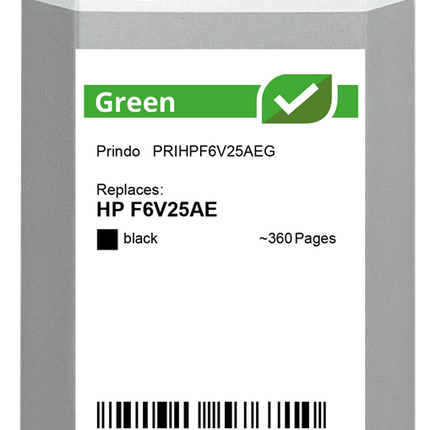 Prindo Green Schwarz Druckerpatrone PRIHPF6V25AEG