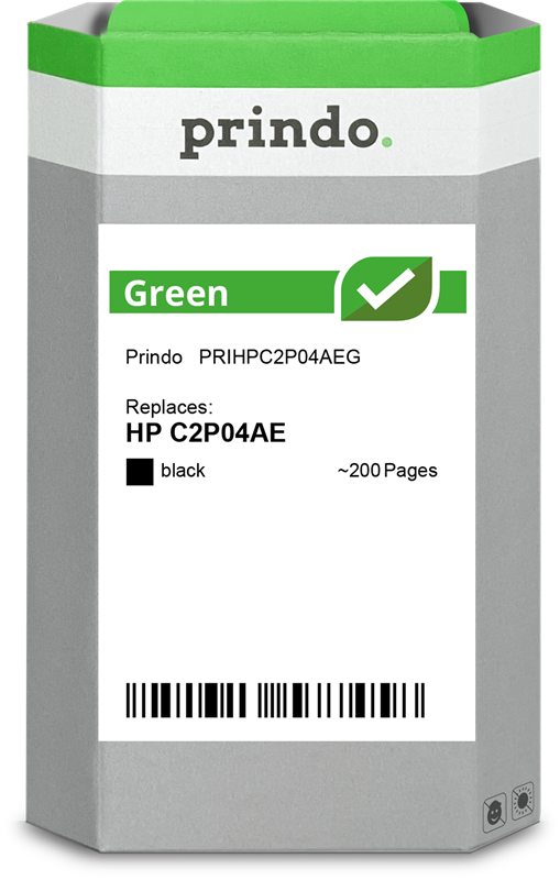 Prindo Green Schwarz Druckerpatrone PRIHPC2P04AEG