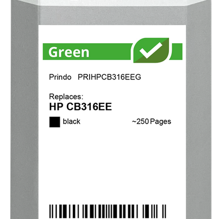 Prindo Green Schwarz Druckerpatrone PRIHPCB316EEG