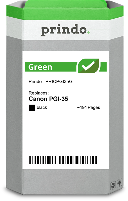 Prindo Green Schwarz Druckerpatrone PRICPGI35G