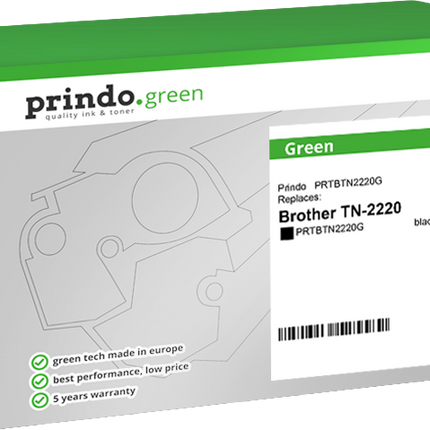 Prindo Green Schwarz Toner PRTBTN2220G