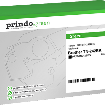Prindo Green Schwarz Toner PRTBTN242BKG