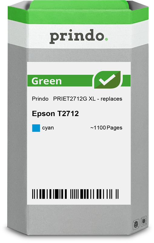 Prindo Green XL Cyan Druckerpatrone PRIET2712G