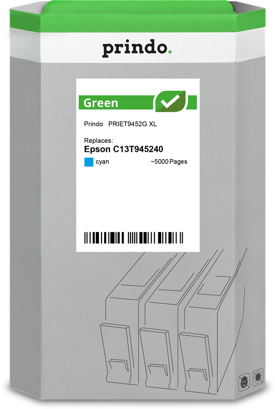 Prindo Green XL Cyan Druckerpatrone PRIET9452G
