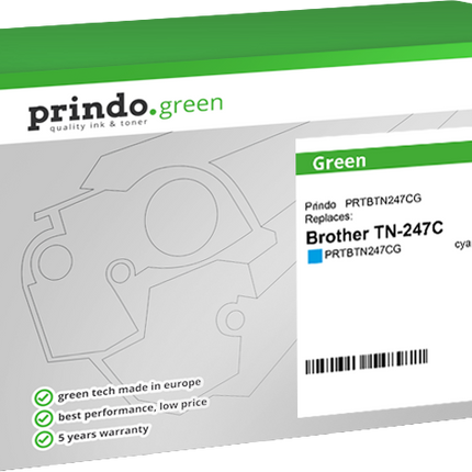 Prindo Green XL Cyan Toner PRTBTN247CG