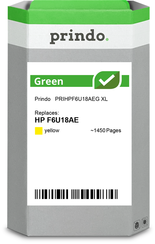 Prindo Green XL Gelb Druckerpatrone PRIHPF6U18AEG