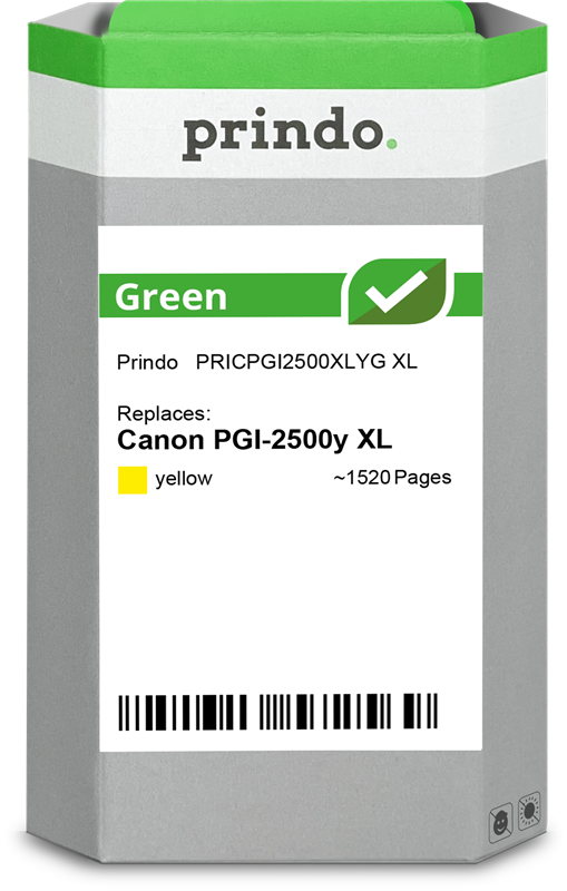 Prindo Green XL Gelb Druckerpatrone PRICPGI2500XLYG