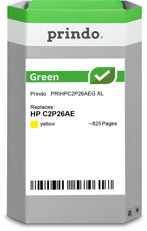 Prindo Green XL Gelb Druckerpatrone PRIHPC2P26AEG