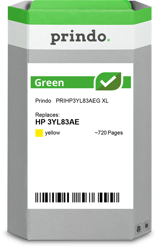 Prindo Green XL Gelb Druckerpatrone PRIHP3YL83AEG