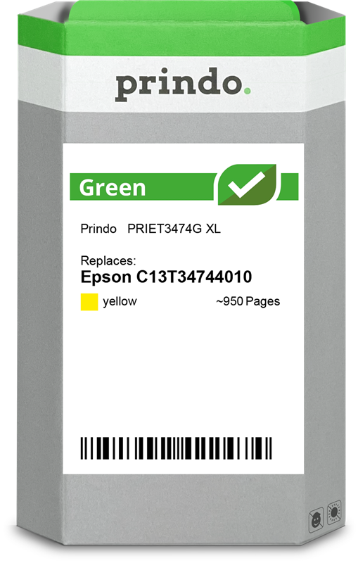 Prindo Green XL Gelb Druckerpatrone PRIET3474G