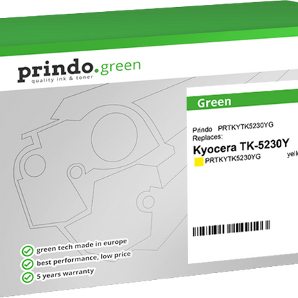 Prindo Green XL Gelb Toner PRTKYTK5230YG