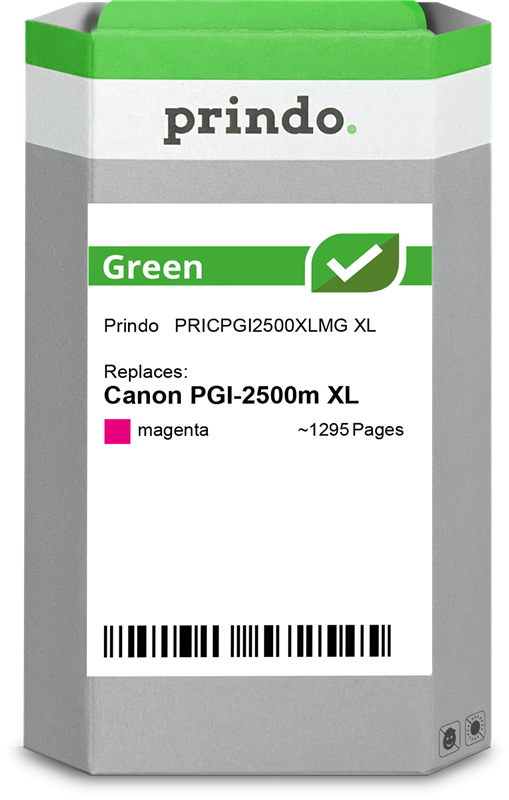 Prindo Green XL Magenta Druckerpatrone PRICPGI2500XLMG