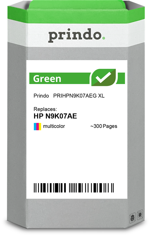 Prindo Green XL mehrere Farben Druckerpatrone PRIHPN9K07AEG