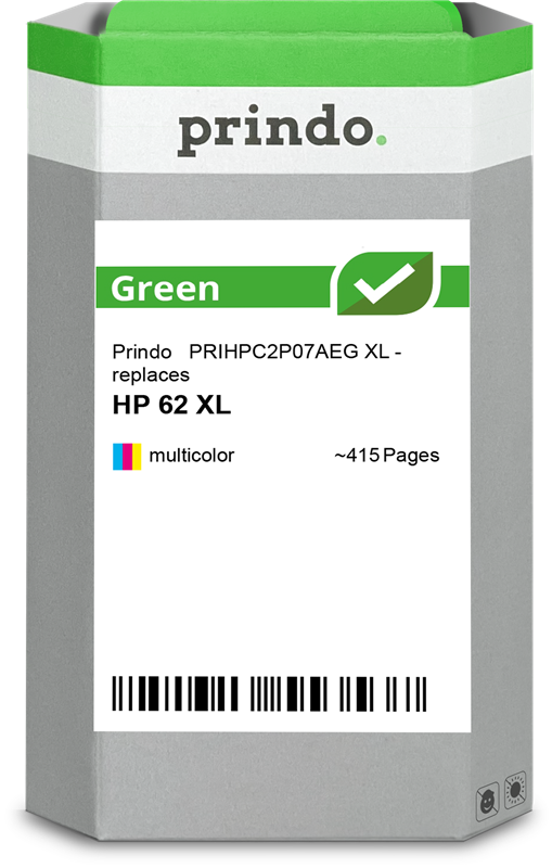 Prindo Green XL mehrere Farben Druckerpatrone PRIHPC2P07AEG