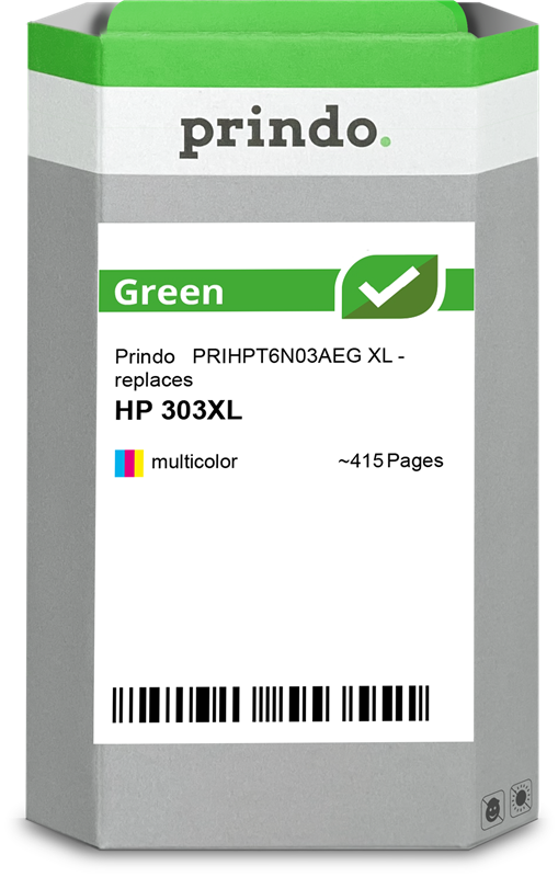Prindo Green XL mehrere Farben Druckerpatrone PRIHPT6N03AEG