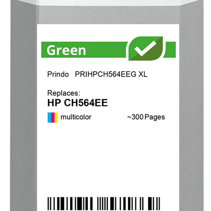 Prindo Green XL mehrere Farben Druckerpatrone PRIHPCH564EEG