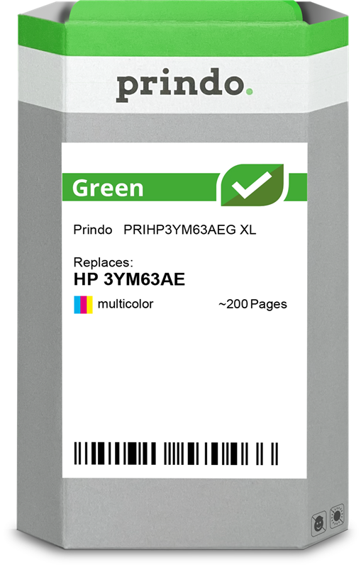 Prindo Green XL mehrere Farben Druckerpatrone PRIHP3YM63AEG