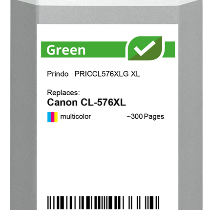 Prindo Green XL mehrere Farben Druckerpatrone PRICCL576XLG