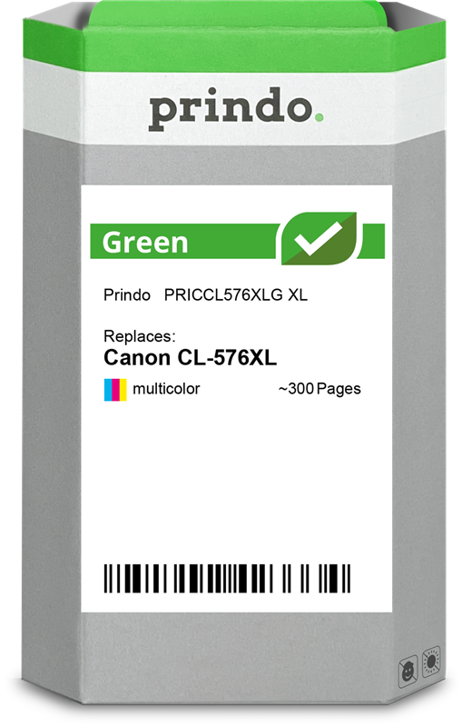 Prindo Green XL mehrere Farben Druckerpatrone PRICCL576XLG