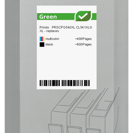 Prindo Green XL Multipack Schwarz / mehrere Farben