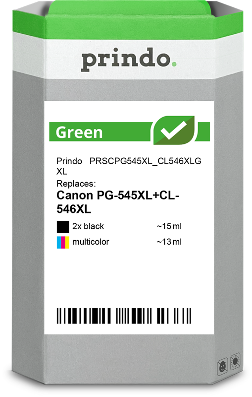 Prindo Green XL Multipack Schwarz / mehrere Farben