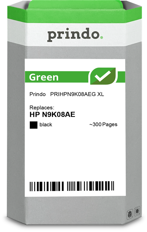 Prindo Green XL Schwarz Druckerpatrone PRIHPN9K08AEG