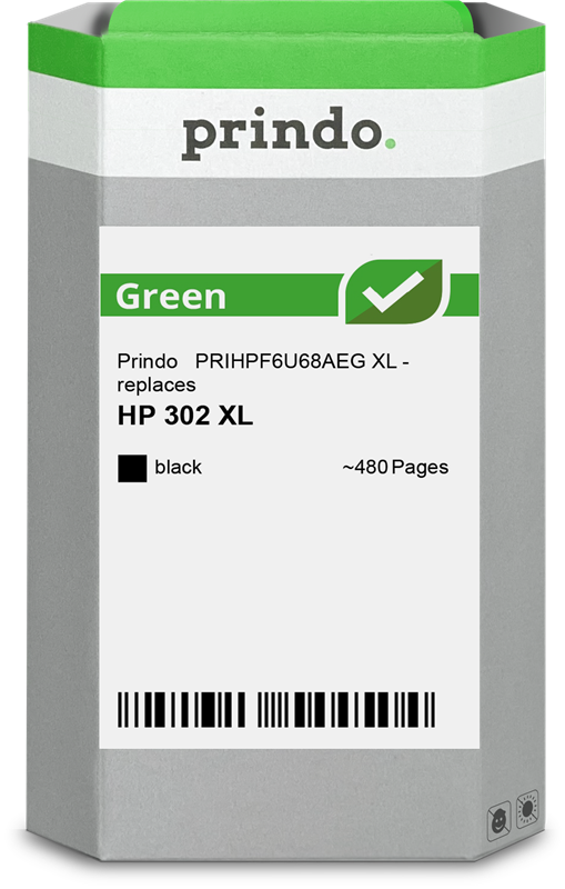 Prindo Green XL Schwarz Druckerpatrone PRIHPF6U68AEG