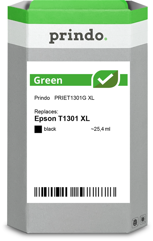 Prindo Green XL Schwarz Druckerpatrone PRIET1301G