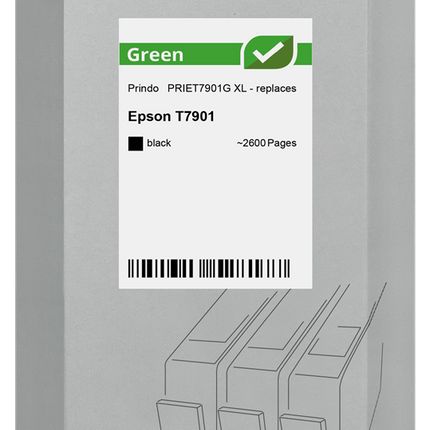 Prindo Green XL Schwarz Druckerpatrone PRIET7901G