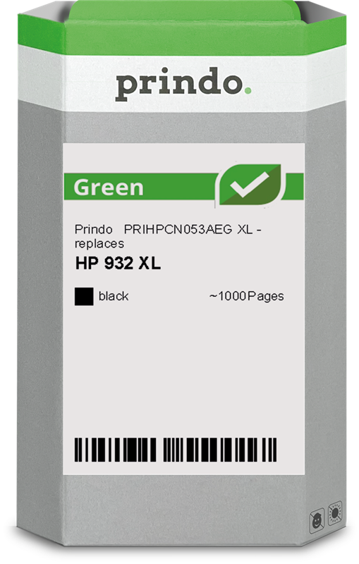 Prindo Green XL Schwarz Druckerpatrone PRIHPCN053AEG
