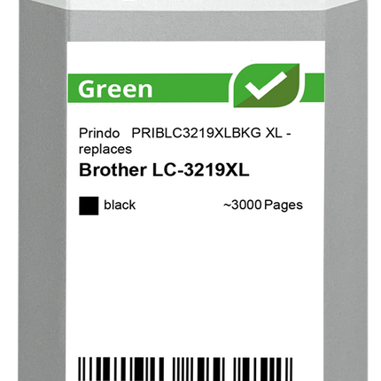 Prindo Green XL Schwarz Druckerpatrone PRIBLC3219XLBKG