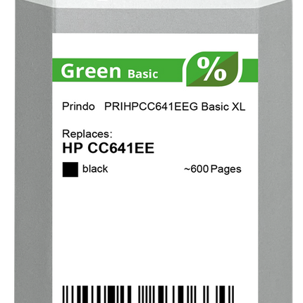 Prindo Green XL Schwarz Druckerpatrone PRIHPCC641EEG