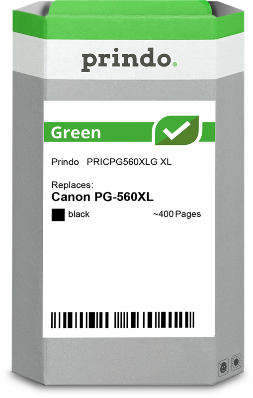 Prindo Green XL Schwarz Druckerpatrone PRICPG560XLG