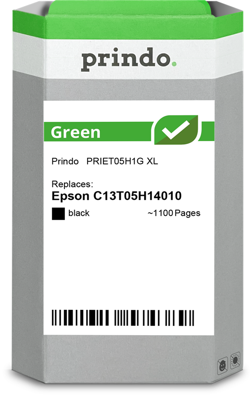 Prindo Green XL Schwarz Druckerpatrone PRIET05H1G