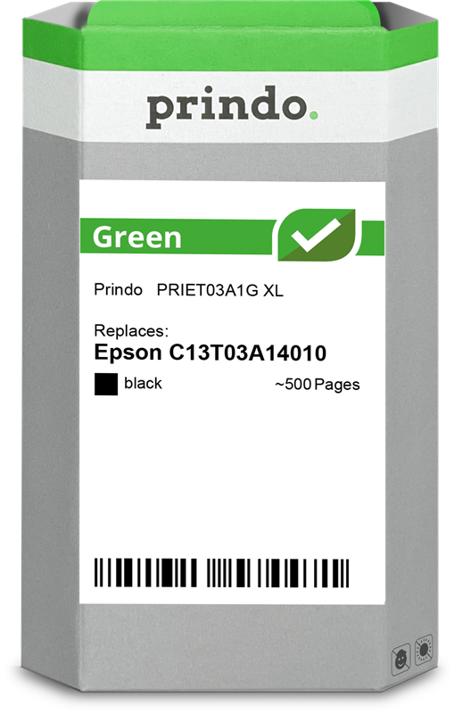 Prindo Green XL Schwarz Druckerpatrone PRIET03A1G