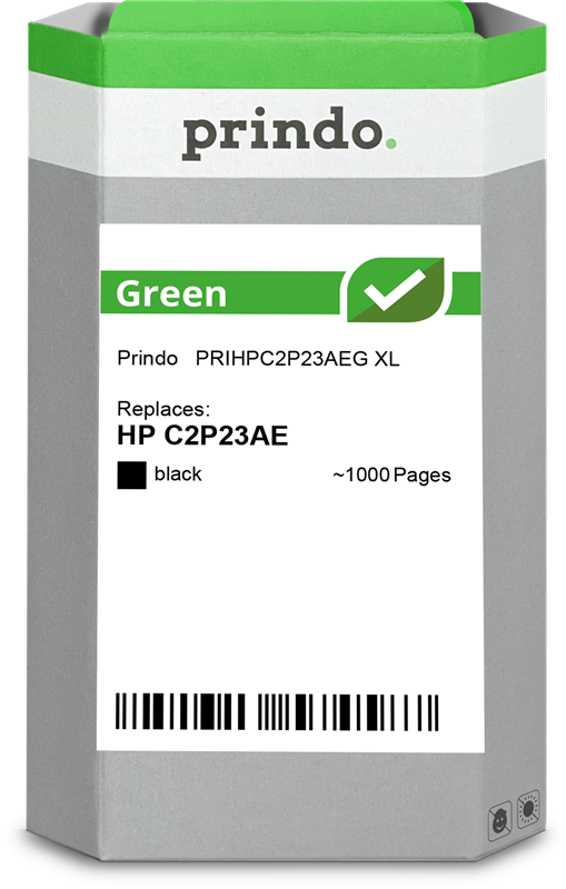 Prindo Green XL Schwarz Druckerpatrone PRIHPC2P23AEG