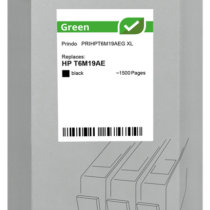 Prindo Green XL Schwarz Druckerpatrone PRIHPT6M19AEG