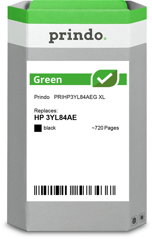 Prindo Green XL Schwarz Druckerpatrone PRIHP3YL84AEG